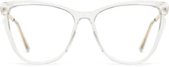 Elsa Cateye Clear Eyeglasses from ANRRI, front view
