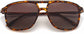 Emerson Tortoise Plastic Sunglasses from ANRRI, closed view