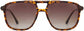 Emerson Tortoise Plastic Sunglasses from ANRRI, front view