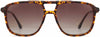 Emerson Tortoise Plastic Sunglasses from ANRRI, front view