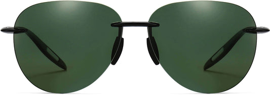 Emery Black Plastic Sunglasses from ANRRI, front view