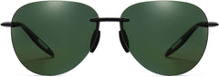 Emery Black Plastic Sunglasses from ANRRI, front view
