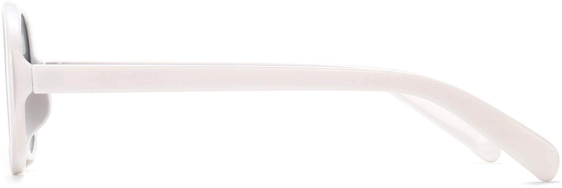 Emery White Plastic Sunglasses from ANRRI, side view
