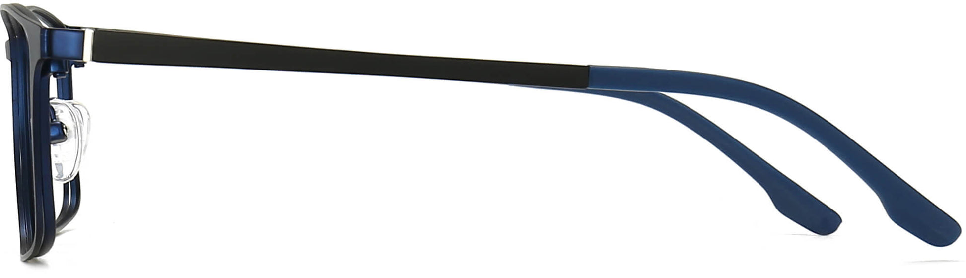 Emir Rectangle Blue Eyeglasses from ANRRI, side view