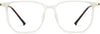 Enrique Geometric Clear Eyeglasses from ANRRI, front view