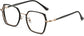Esmeralda Geometric Black Gold Eyeglasses from ANRRI