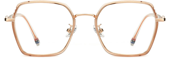 Esmeralda Geometric Brown Eyeglasses from ANRRI