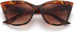 Esther Tortoise Plastic Sunglasses from ANRRI, closed view