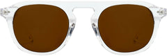 Ezekiel Clear Plastic Sunglasses from ANRRI, front view