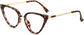 Faye Cateye Tortoise Eyeglasses from ANRRI, angle view