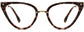 Faye Cateye Tortoise Eyeglasses from ANRRI, front view