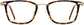 Felicity Square Tortoise Eyeglasses from ANRRI, front view