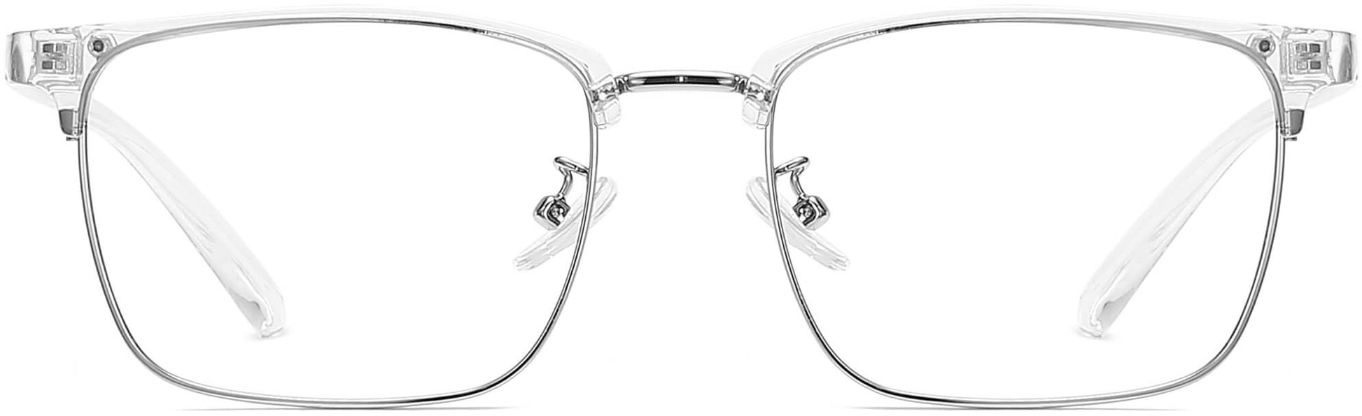 Fernando Browline Clear Eyeglasses from ANRRI, front view
