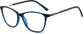Ferrara Cateye Tortoise Eyeglasses from ANRRI, angle view