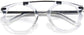 Finley Round Clear Eyeglasses from ANRRI, closed view