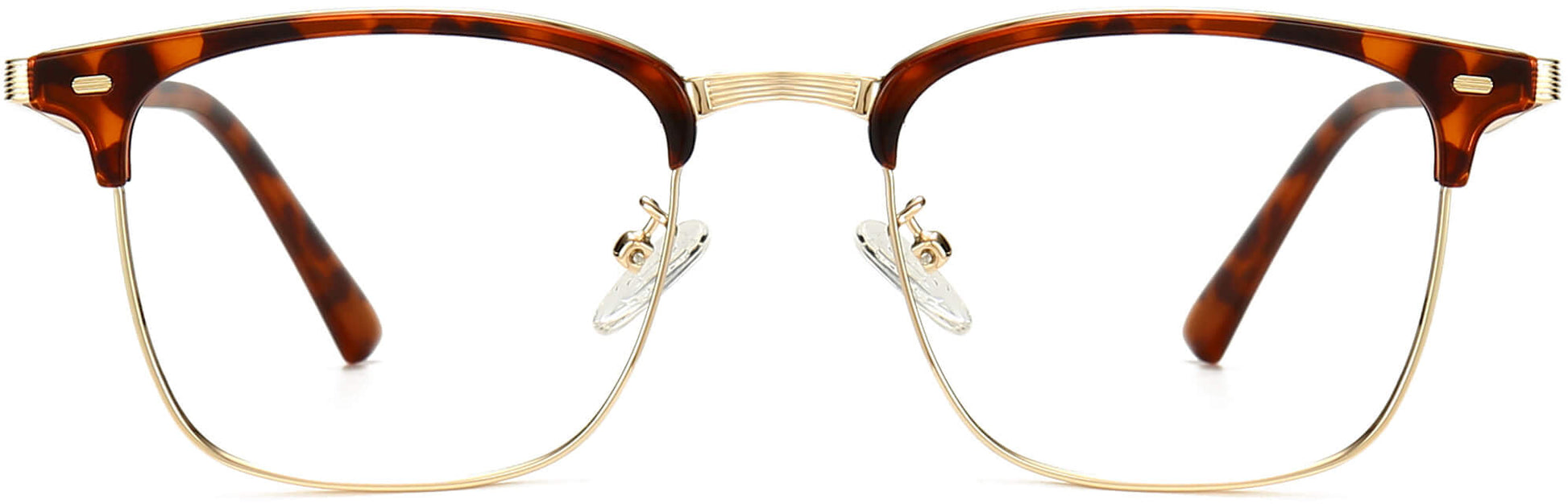 Finnley Browline Tortoise Eyeglasses from ANRRI, front view