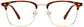 Finnley Browline Tortoise Eyeglasses from ANRRI, front view