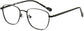 Flynn Round Black Eyeglasses from ANRRI, angle view