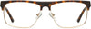 Ford Rectangle Tortoise Eyeglasses from ANRRI, front view