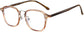 Frances Rectangle Brown Eyeglasses  from ANRRI, angle view