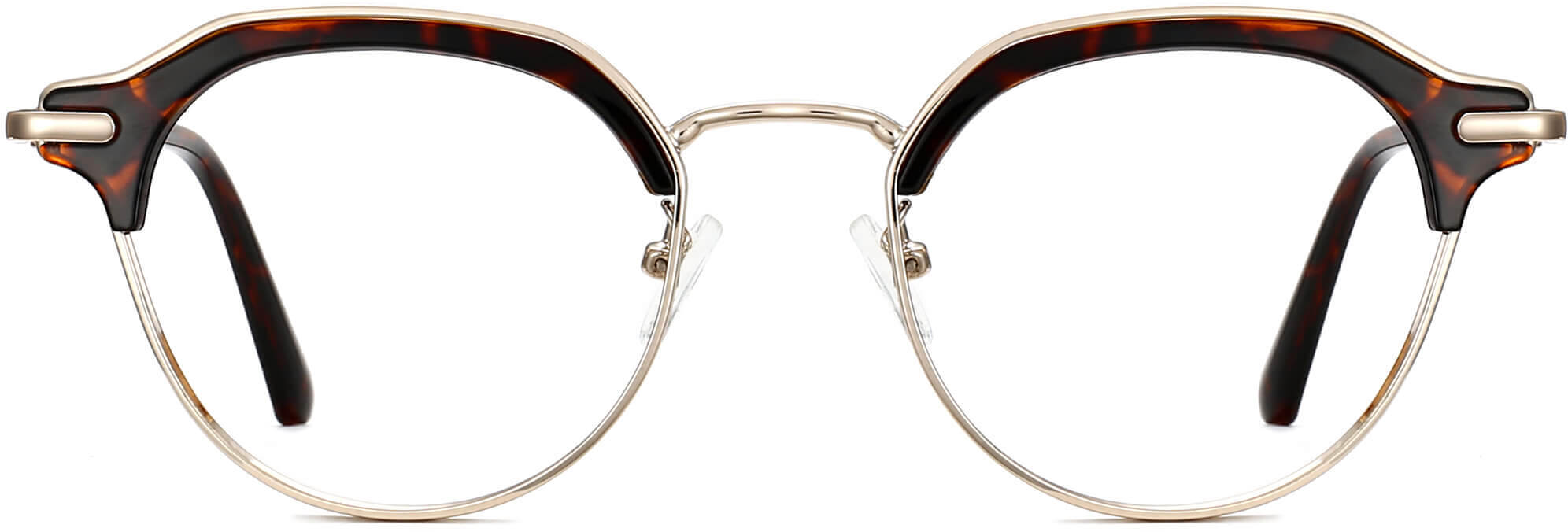 Frederica Browline Tortoise Eyeglasses from ANRRI, front view