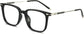 Frederick Square Black Eyeglasses from ANRRI, angle view