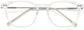 Gage Round Clear Eyeglasses from ANRRI, closed view