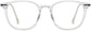 Gage Round Clear Eyeglasses from ANRRI, front view