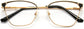 Galilea Cateye Black Eyeglasses from ANRRI, closed view