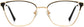 Galilea Cateye Black Eyeglasses from ANRRI, front view
