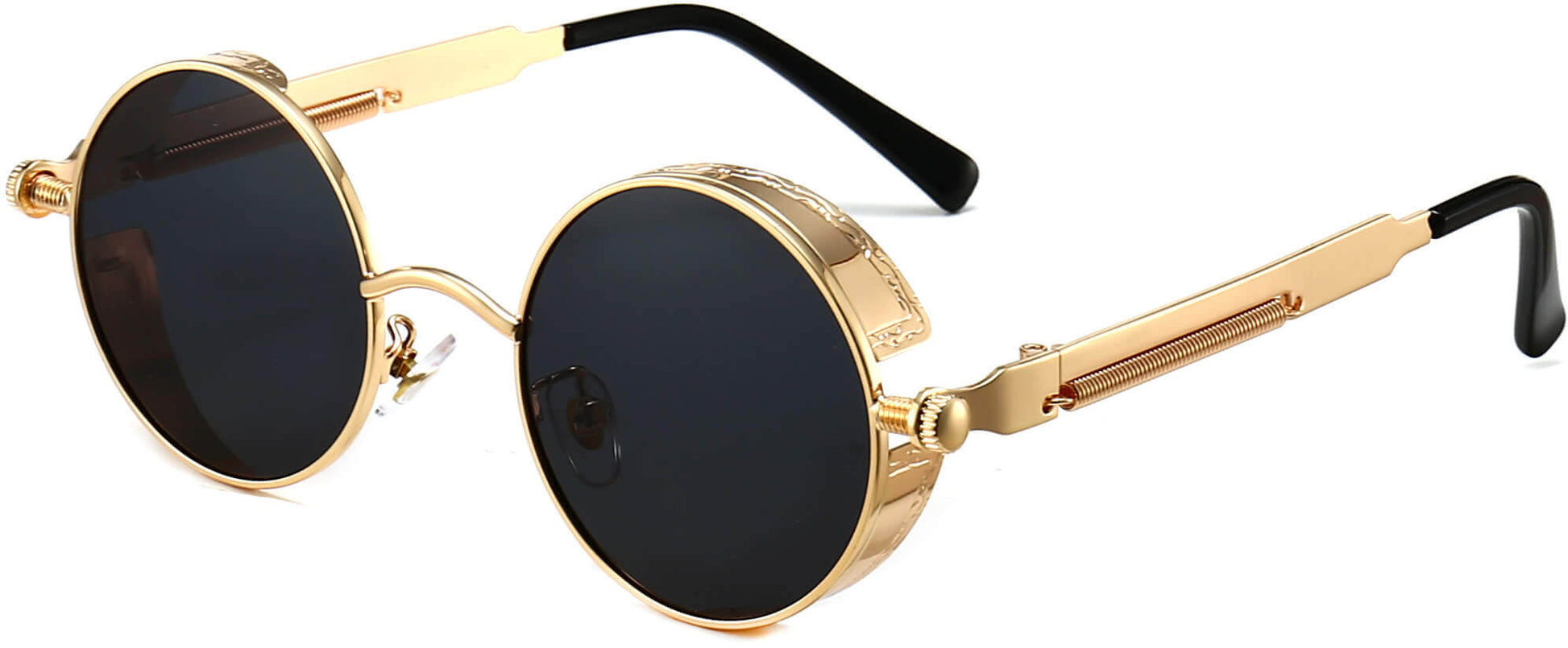 Gavin Gold Stainless steel Sunglasses from ANRRI, angle view