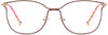 Gazelle metal gold pink Eyeglasses from ANRRI, front view