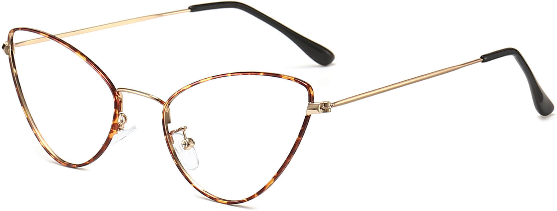 Gemma Cateye Tortoise Eyeglasses from ANRRI, angle view
