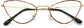 Gemma Cateye Tortoise Eyeglasses from ANRRI, closed view