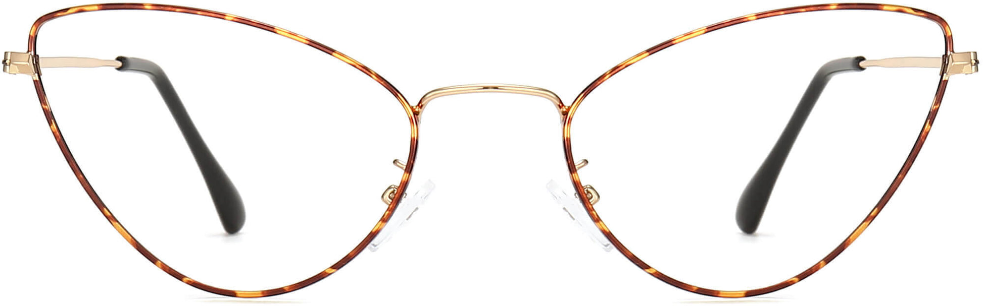 Gemma Cateye Tortoise Eyeglasses from ANRRI, front view
