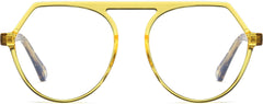 Genesis Aviator Yellow Eyeglasses from ANRRI, front view