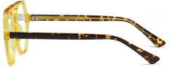 Genesis Aviator Yellow Eyeglasses from ANRRI, side view