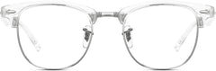 Genevieve Browline Clear Eyeglasses from ANRRI, front view