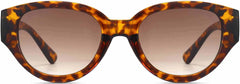 Giovanni Tortoise Plastic Sunglasses from ANRRI, front view