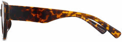 Giovanni Tortoise Plastic Sunglasses from ANRRI, side view