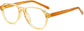 Gloria Aviator Brown Eyeglasses from ANRRI, angle view