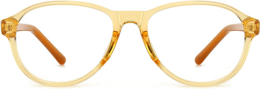 Gloria Aviator Brown Eyeglasses from ANRRI, front view