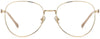 Gracelyn Round Gold Eyeglasses from ANRRI, front view