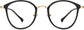 Gracie Round Black Eyeglasses from ANRRI, front view