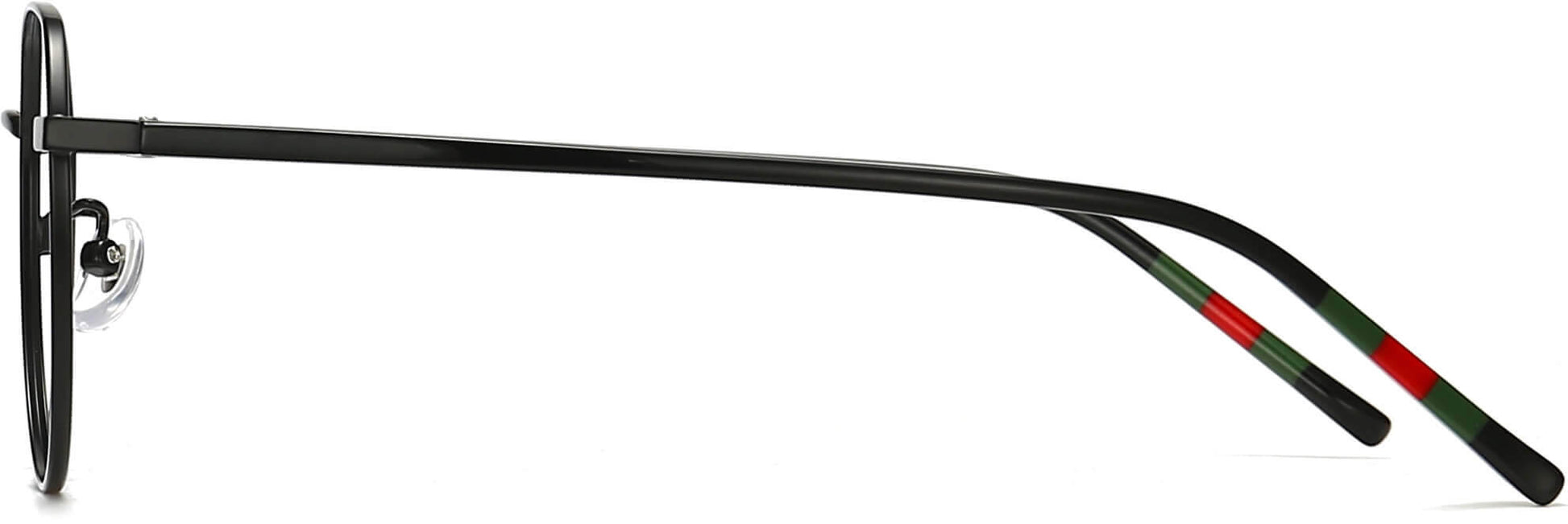 Grady Geometric Black  Eyeglasses from ANRRI, side view