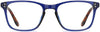 Gwendolyn Square Blue Eyeglasses from ANRRI, front view