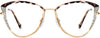 Hadassah Cateye Tortoise Eyeglasses from ANRRI, front view