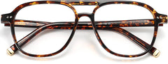 Haisley Square Tortoise Eyeglasses from ANRRI, closed view