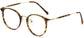 Harlow Round Tortoise Eyeglasses from ANRRI, angle view