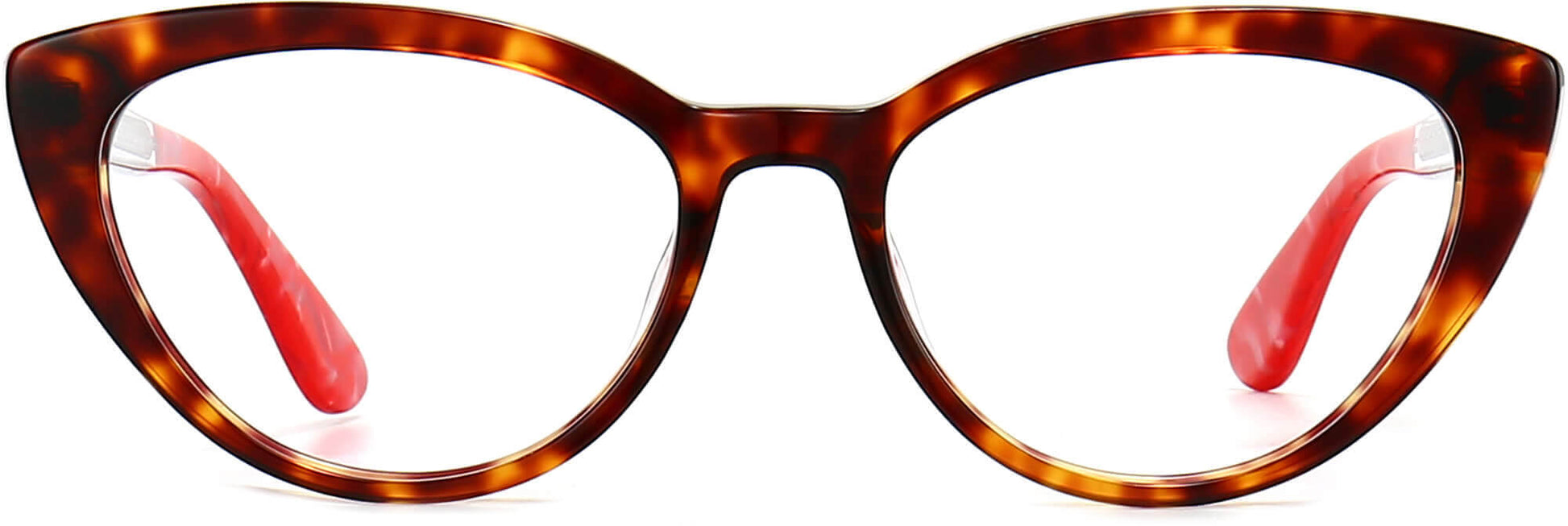 Harmony Cateye Tortoise Eyeglasses from ANRRI, front view